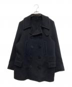 blanketブランケット）の古着「Pコート」｜ブラック