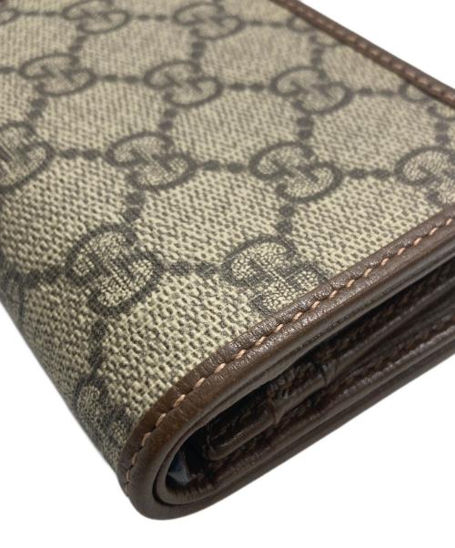 GUCCI（グッチ）GUCCI (グッチ) ホースビット1955 カードケースウォレット ベージュの古着・服飾アイテム