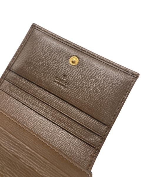 GUCCI（グッチ）GUCCI (グッチ) ホースビット1955 カードケースウォレット ベージュの古着・服飾アイテム