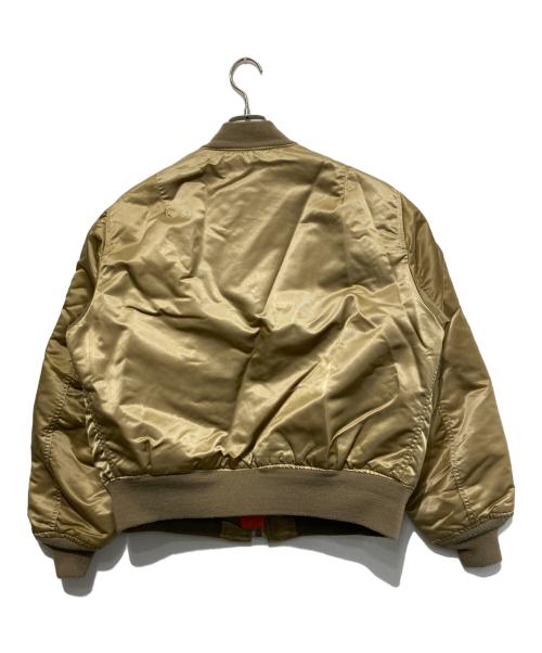 CORINTH（コリンス）CORINTH (コリンス) MA-1ジャケット/USA製 ベージュ サイズ:Lの古着・服飾アイテム
