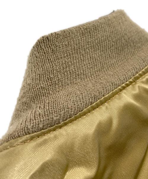 CORINTH（コリンス）CORINTH (コリンス) MA-1ジャケット/USA製 ベージュ サイズ:Lの古着・服飾アイテム