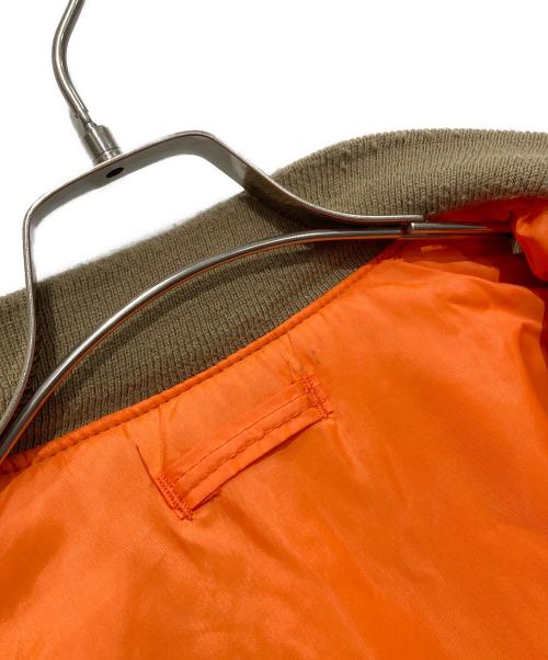 CORINTH（コリンス）CORINTH (コリンス) MA-1ジャケット/USA製 ベージュ サイズ:Lの古着・服飾アイテム