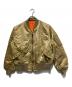CORINTH（コリンス）の古着「MA-1ジャケット/USA製」｜ベージュ
