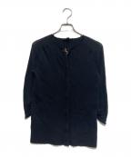 LOUIS VUITTONルイ ヴィトン）の古着「リボンニットカーディガン」｜ブラック