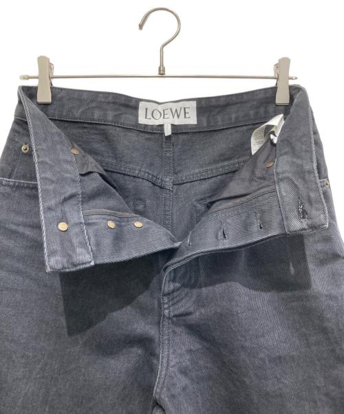 LOEWE（ロエベ）LOEWE (ロエベ) ANAGRAM BAGGY JEANS/アナグラム バギー ジーンズ  ブラック サイズ:44の古着・服飾アイテム