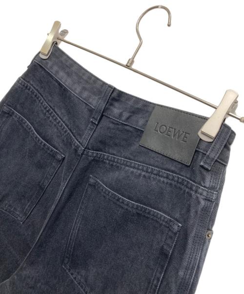 LOEWE（ロエベ）LOEWE (ロエベ) ANAGRAM BAGGY JEANS/アナグラム バギー ジーンズ  ブラック サイズ:44の古着・服飾アイテム
