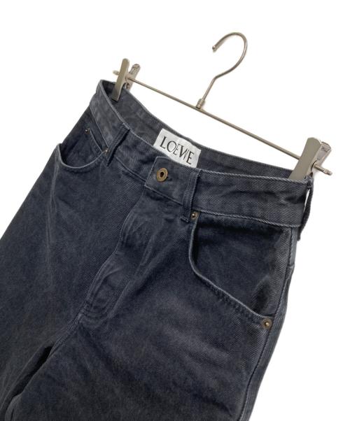 LOEWE（ロエベ）LOEWE (ロエベ) ANAGRAM BAGGY JEANS/アナグラム バギー ジーンズ  ブラック サイズ:44の古着・服飾アイテム