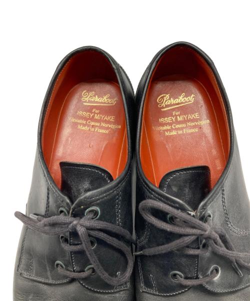 PARABOOT（パラブーツ）PARABOOT (パラブーツ) ISSEY MIYAKE (イッセイミヤケ) レザーシューズ ブラック サイズ:9 1/2(27.5-28cm)の古着・服飾アイテム