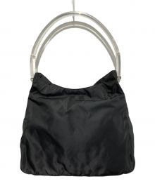 PRADA（プラダ）の古着「クリアハンドルトートバッグ」｜ブラック