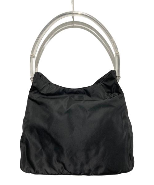 PRADA（プラダ）PRADA (プラダ) クリアハンドルトートバッグ ブラックの古着・服飾アイテム