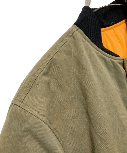 NIKE（ナイキ）NIKE (ナイキ) stussy (ステューシー) REVERSIBLE VARSITY JACKET カーキ サイズ:Sの古着・服飾アイテム