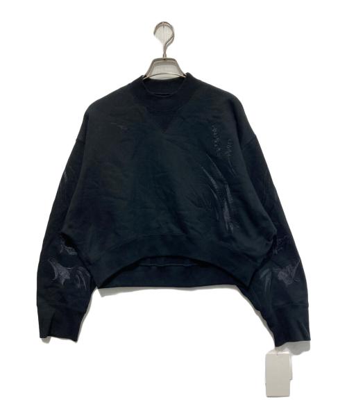 Mame Kurogouchi（マメクロゴウチ）mame kurogouchi (マメクロゴウチ) Motif Embroidered Sweatshirts ブラック サイズ:2 未使用品の古着・服飾アイテム