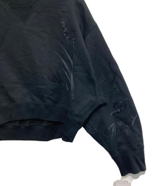 Mame Kurogouchi（マメクロゴウチ）mame kurogouchi (マメクロゴウチ) Motif Embroidered Sweatshirts ブラック サイズ:2 未使用品の古着・服飾アイテム