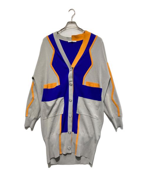 UN3D.（アンスリード）UN3D. (アンスリード) WAVE LINE OVER CD グレー×ブルー サイズ:Freeの古着・服飾アイテム