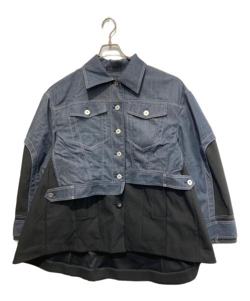 UN3D.（アンスリード）UN3D. (アンスリード) DENIM DETAIL DOCKING TENT CT ネイビー サイズ:38 未使用品の古着・服飾アイテム