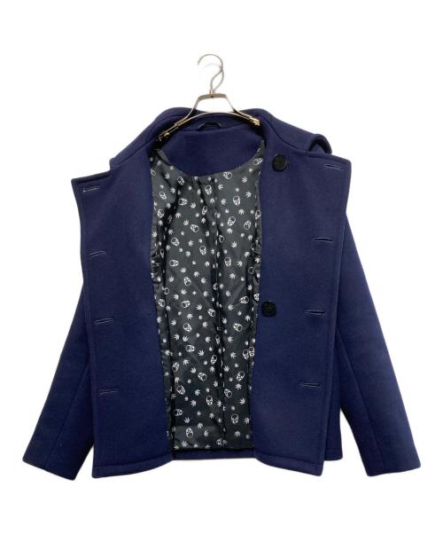 lucien pellat-finet（ルシアン・ペラフィネ）lucien pellat-finet (ルシアン・ペラフィネ) Pコート ネイビー サイズ:Mの古着・服飾アイテム