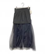 Whim Gazetteウィムガゼット）の古着「チュールキリカエスカート/チュールスカート」｜ブラック