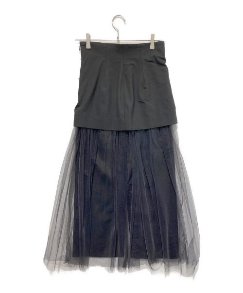 Whim Gazette（ウィムガゼット）Whim Gazette (ウィムガゼット) チュールキリカエスカート/チュールスカート ブラック サイズ:36 未使用品の古着・服飾アイテム