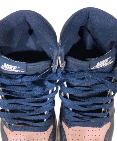 NIKE（ナイキ）NIKE (ナイキ) Air Jordan 1 Retro High OG ネイビー×ピンク サイズ:23の古着・服飾アイテム