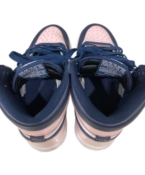 NIKE（ナイキ）NIKE (ナイキ) Air Jordan 1 Retro High OG ネイビー×ピンク サイズ:23の古着・服飾アイテム