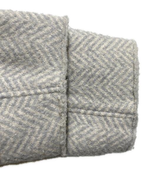 MACPHEE（マカフィー）MACPHEE (マカフィー) ウールブークレジャージー ノーカラーコート グレー サイズ:36の古着・服飾アイテム