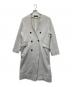 MACPHEE（マカフィー）の古着「ウールブークレジャージー ノーカラーコート」｜グレー