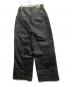 DARKRTPTS (ダークアールティーピーティーエス) double Waist Drawstring Waxed Studded Denim Pants ブラック サイズ:L：12000円