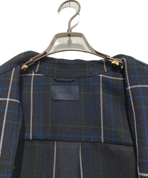 STUDIOUS（ステュディオス）STUDIOUS (ステュディオス) チェック柄ジップアップジャケット ブラック サイズ:SIZE1の古着・服飾アイテム