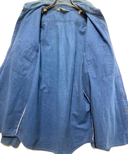 FIVE BROTHER（ファイブブラザー）FIVE BROTHER (ファイブブラザー) シャモアクロスシャツ ブルー サイズ:Mの古着・服飾アイテム