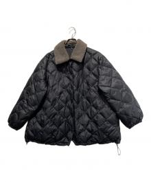 TAION×UNFILO（タイオン×アンフィーロ）の古着「襟ボアダウンジャケット」｜ブラック