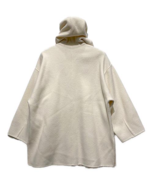 CADUNE（カデュネ）CADUNE (カデュネ) フードリバーコート ホワイト サイズ:36の古着・服飾アイテム