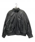 Victorビクター）の古着「レザージャケット」｜ブラック