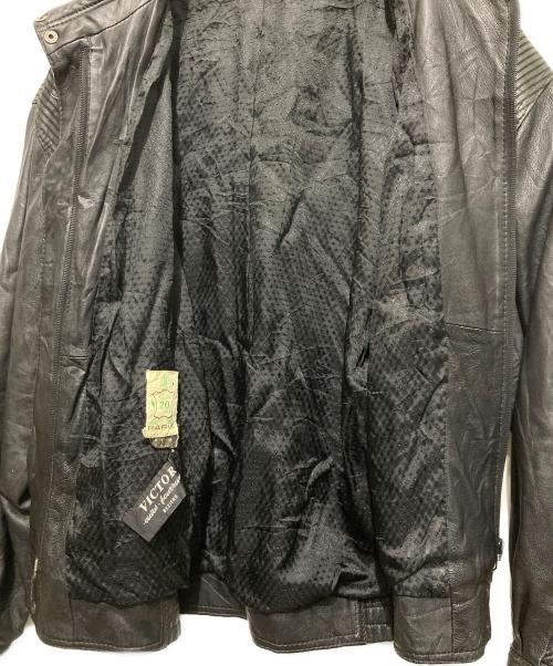 Victor（ビクター）victor (ビクター) レザージャケット ブラック サイズ:40の古着・服飾アイテム