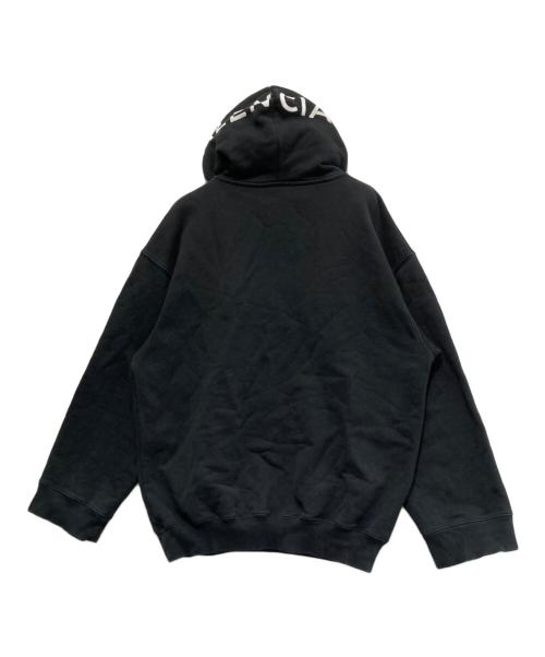 BALENCIAGA（バレンシアガ）BALENCIAGA (バレンシアガ) フードロゴパーカー ブラック サイズ:sの古着・服飾アイテム