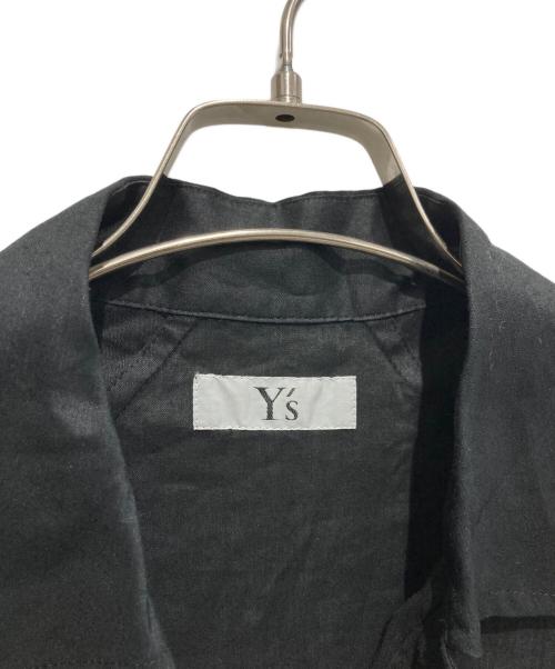 Y's（ワイズ）Y's (ワイズ) 変形リネン混レーヨンシャツ ブラック サイズ:不明の古着・服飾アイテム