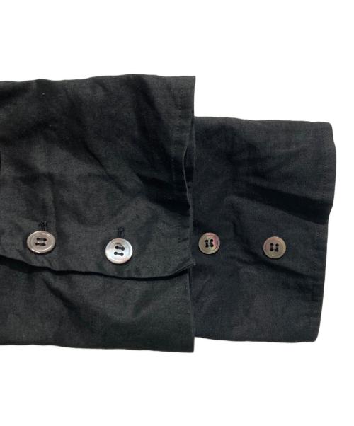 Y's（ワイズ）Y's (ワイズ) 変形リネン混レーヨンシャツ ブラック サイズ:不明の古着・服飾アイテム