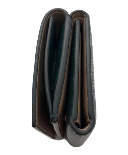 MARNI（マルニ）MARNI (マルニ) レザー3つ折り財布 グリーンの古着・服飾アイテム