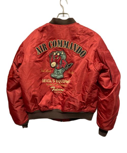 TED MAN（テッドマン）TED MAN (テッドマン) MA-1ジャケット レッド サイズ:42の古着・服飾アイテム