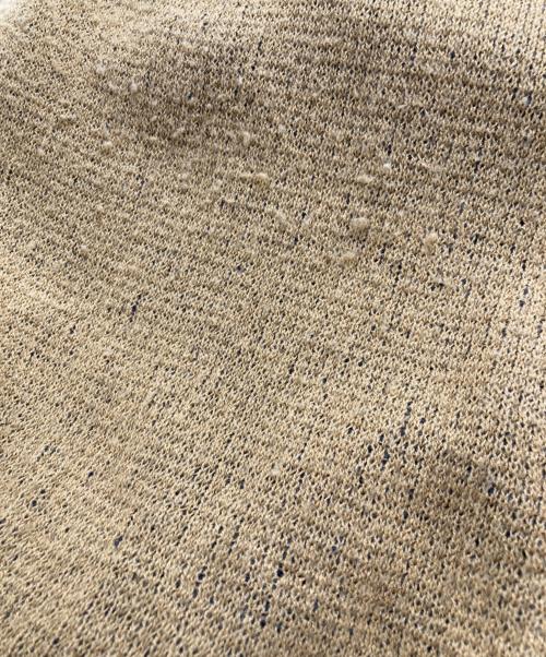 ISSEY MIYAKE（イッセイミヤケ）ISSEY MIYAKE (イッセイミヤケ) 裾スリットハイネックニット ブラック×ベージュ サイズ:2の古着・服飾アイテム