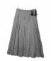 Mila Owen（ミラオーウェン）の古着「バックル付きOneWAYプリーツスカート」｜グレー