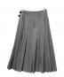 Mila Owen (ミラオーウェン) バックル付きOneWAYプリーツスカート グレー：6000円