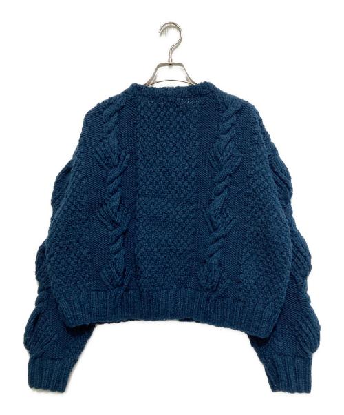 Sea Room lynn（シールームリン）Sea Room lynn (シールームリン) NPL HMシェルケーブルflowerカーデ ネイビー サイズ:FREEの古着・服飾アイテム