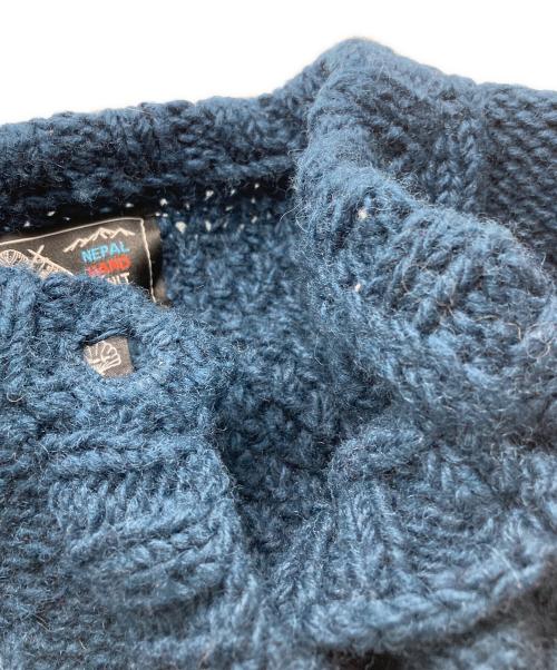 Sea Room lynn（シールームリン）Sea Room lynn (シールームリン) NPL HMシェルケーブルflowerカーデ ネイビー サイズ:FREEの古着・服飾アイテム