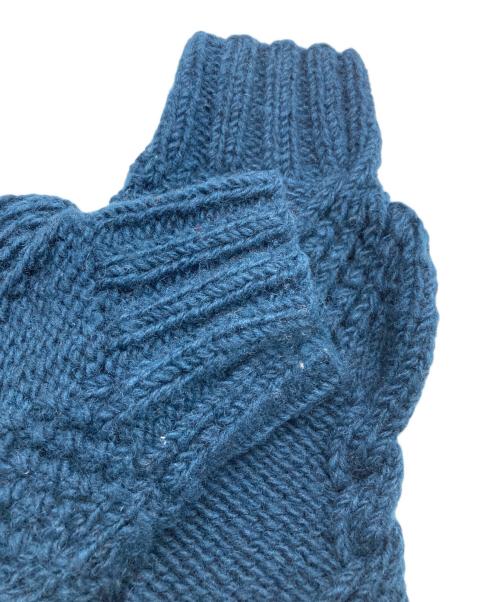 Sea Room lynn（シールームリン）Sea Room lynn (シールームリン) NPL HMシェルケーブルflowerカーデ ネイビー サイズ:FREEの古着・服飾アイテム