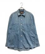 CHAPS RALPH LAURENチャップス ラルフローレン）の古着「80’Sシャンブレーシャツ」｜スカイブルー