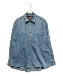 CHAPS RALPH LAUREN（チャップス ラルフローレン）の古着「80’Sシャンブレーシャツ」｜スカイブルー