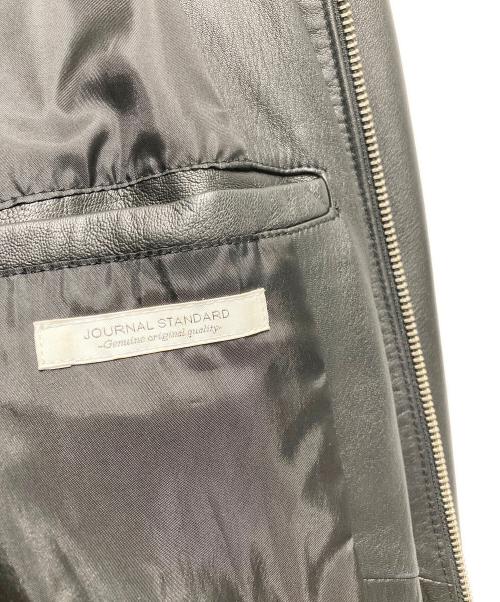 JOURNAL STANDARD（ジャーナルスタンダード）JOURNAL STANDARD (ジャーナルスタンダード) シープレザー シングルライダースジャケット ブラック サイズ:Lの古着・服飾アイテム