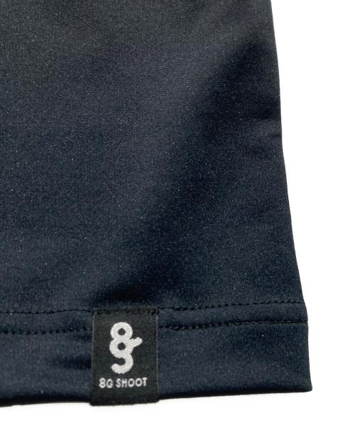 8G SHOOT（エイジシュート）8G SHOOT (エイジシュート) LOGO PRINT MOCK NECK L/S TEE ブラック サイズ:XLの古着・服飾アイテム