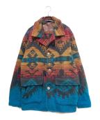 WOOLRICHウールリッチ）の古着「古着ネイティブ柄コート」｜レッド×ブラック