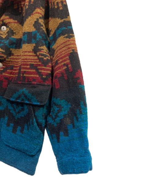 WOOLRICH（ウールリッチ）WOOLRICH (ウールリッチ) 古着ネイティブ柄コート レッド×ブラック サイズ:Mの古着・服飾アイテム